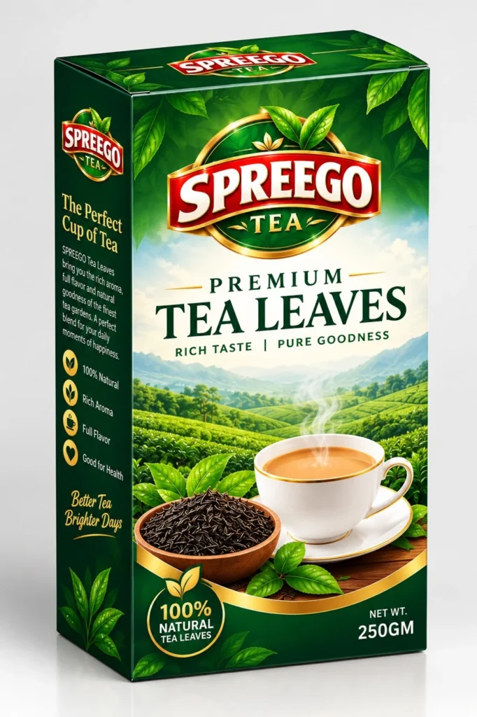 Spreego Premium Tea Leaves, 250 g box